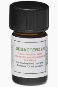 Debacterol bottle, a chemical cautery agent used in some clinical settings